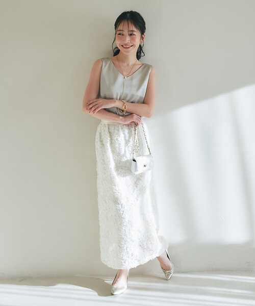 La boutique BonBon ノースリーブ チュニック 38 La boutique Bonbon タンクトップ ノースリーブ 「miki監修