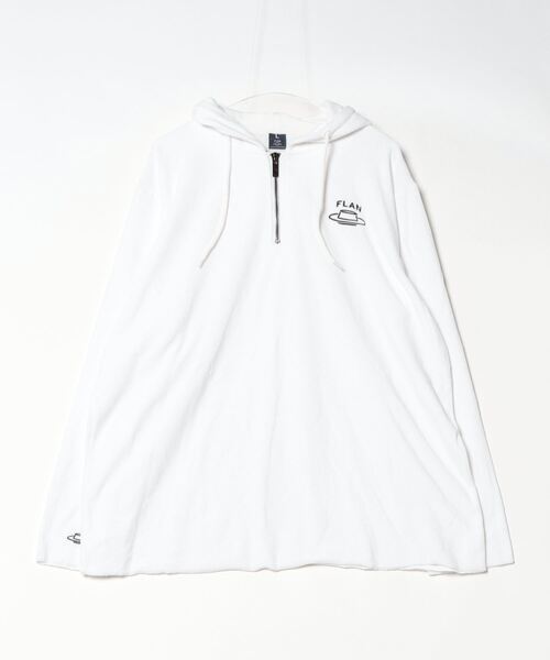 パーカー FLAN(FLANLABS)Velour Half Zip Parker レディース メンズ