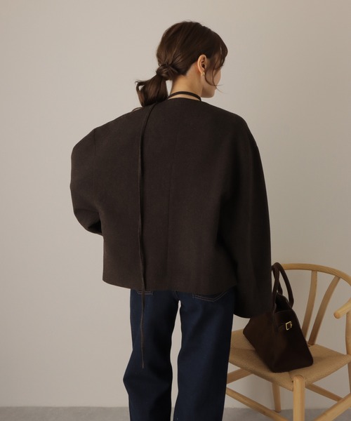 ジャケット ノーカラージャケット cache coeur middle jacket /ノー