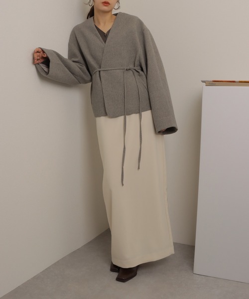 ジャケット ノーカラージャケット cache coeur middle jacket /ノー
