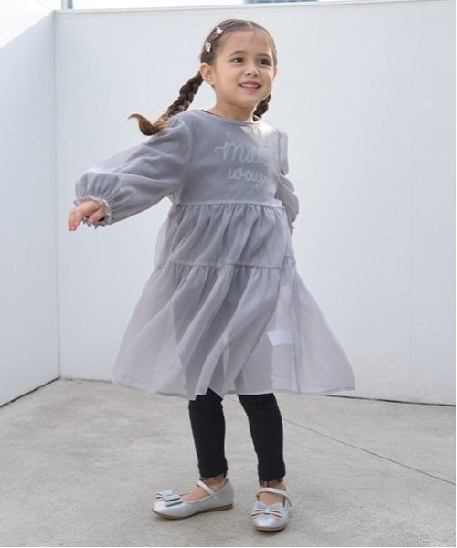 ワンピース シアーティアードワンピース キッズ 子供服 女の子