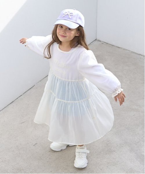 ワンピース シアーティアードワンピース キッズ 子供服 女の子