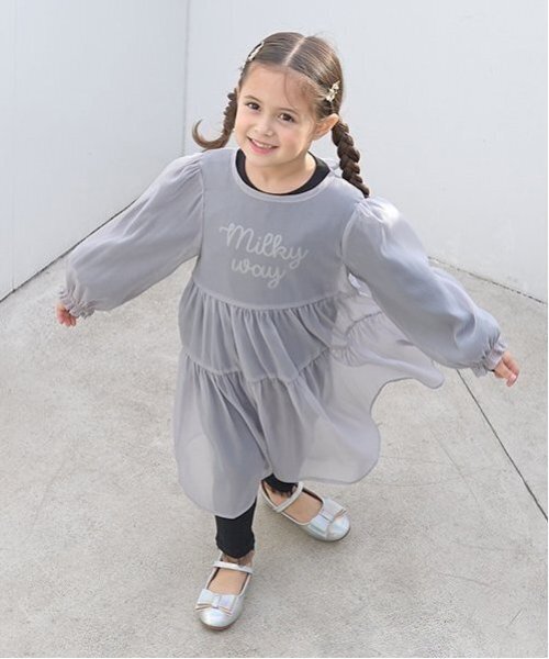 ワンピース シアーティアードワンピース キッズ 子供服 女の子