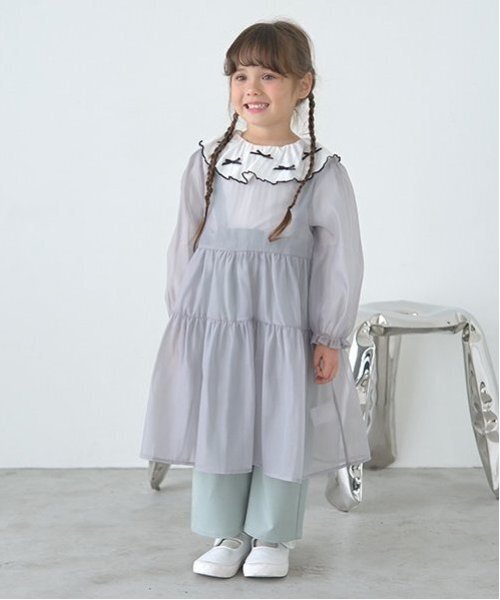 ワンピース シアーティアードワンピース キッズ 子供服 女の子