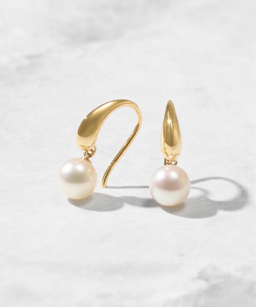 ピアス K18 アコヤパール ピアス レディース メンズの画像