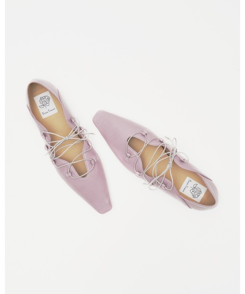 パンプス フラワーカット レースアップパンプス : ZOZOTOWN Yahoo!店