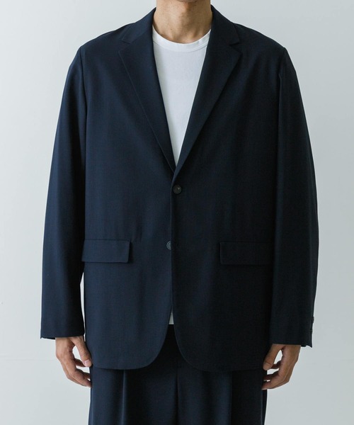 コート ジャケット ATON　HIGH TWIST WOOL JACKET メンズの画像