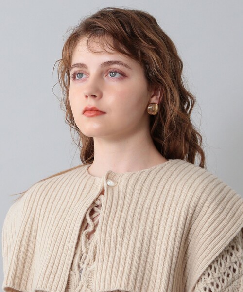 「ME COUTURE」 長袖ニット FREE 杢グレー レディース_画像7