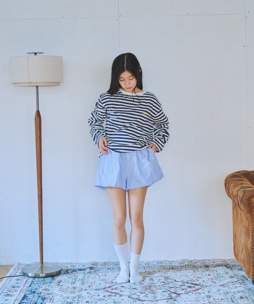 common gull products. tシャツ 青虫ボーダーT レディース