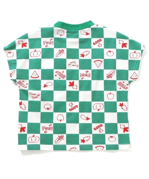 BIT'Z（ビッツ） tシャツ おっきなフルーツ柄＆ベジタブルブロック