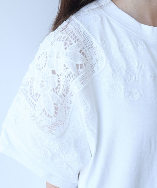 yuni ワンピース コットンレース刺繍ワンピース : ZOZOTOWN