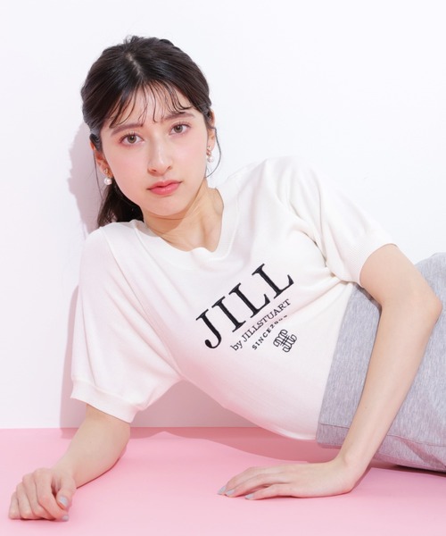 JILLSTUART - Jill Stuart セーターMサイズ JILL by STUART ニット セーター エンブロイダリーロゴ五分袖
