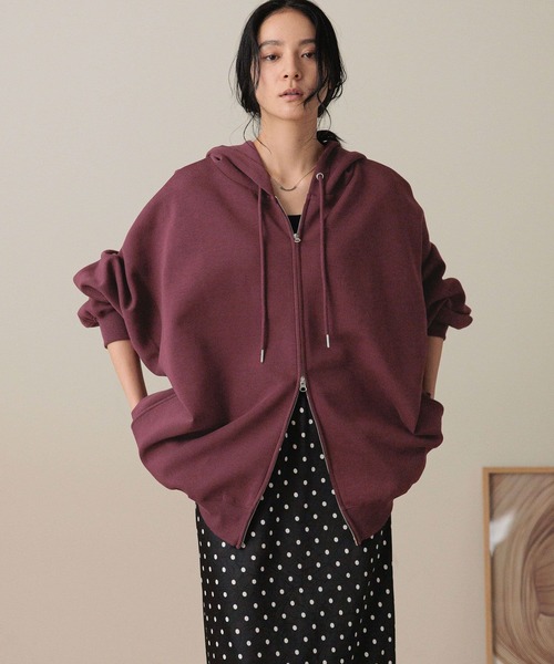 LOWRYS FARM パーカー BIGZIPフーディ 452864 レディース