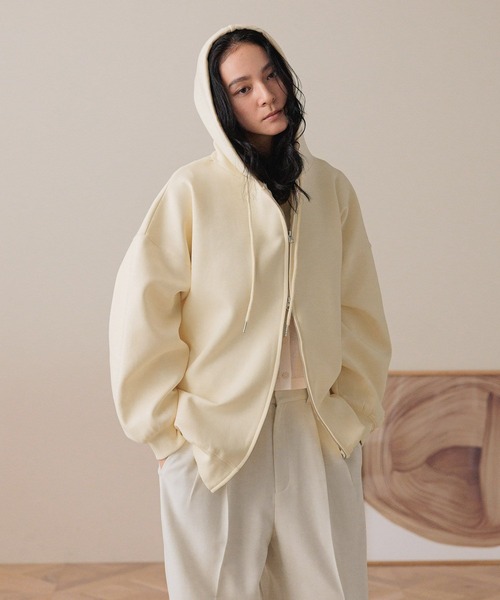 【新品】ローリーズファーム☆BIGZIPフーディ　アイボリー08 LOWRYS FARM｜BIGZIPフーディ | Rakuten Fashion(楽天ファッション／旧