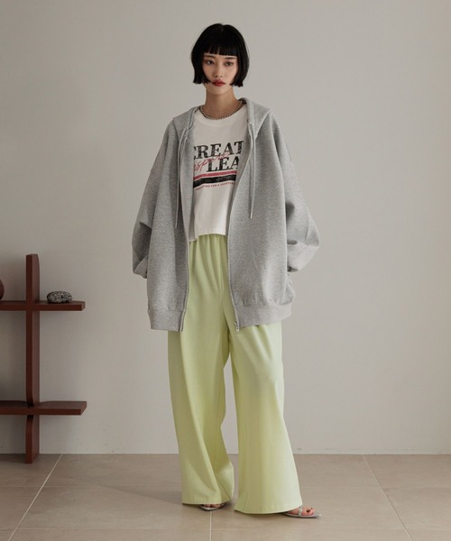 LOWRYS FARM パーカー BIGZIPフーディ 452864 レディース