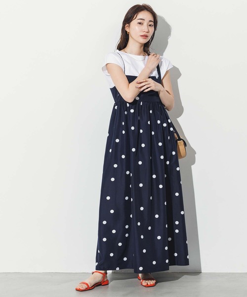 グレディブリリアン　箔ドットキャミワンピ　ワイドパンツセット Gready Brilliant ワンピース LUドットキャミワンピース