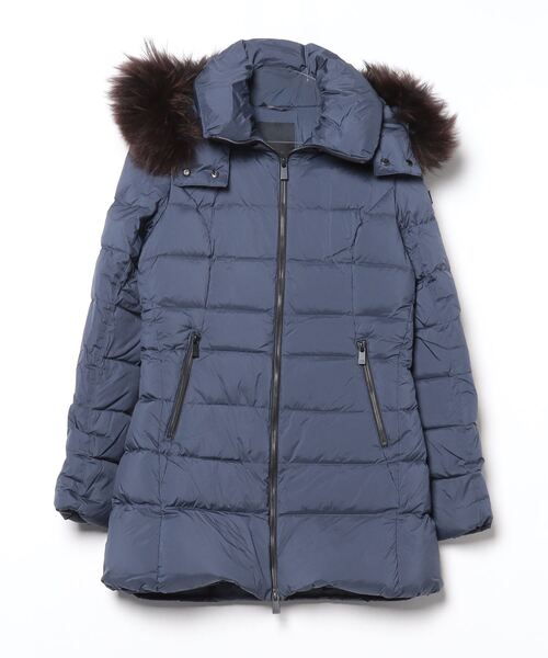 ★まー★TATRASタトラス／ポンチョ☆ダウンコート・ネイビー・02 M TATRAS（タトラス） マーレ ダウン レディース TATRAS MALE ショート