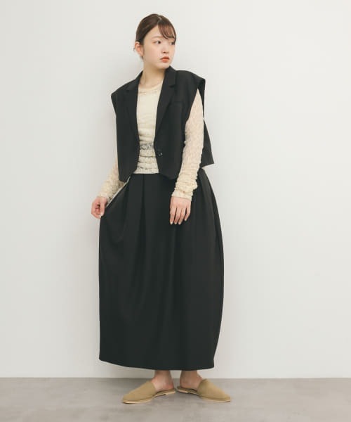 Circus town ボックスタックスカート Jane Marple◇Circus townタックカラードレス・ボックスタックス