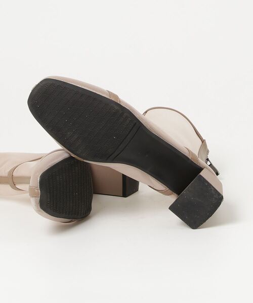 「PREFERIR」 「haremode」ショートブーツ 24.5cm ベージュ レディース_画像3