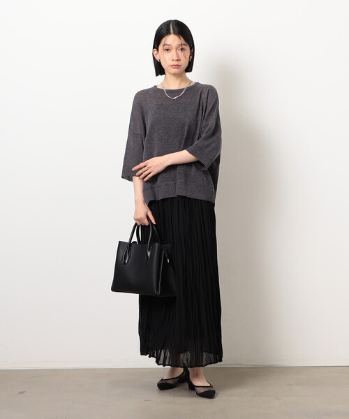 COMME CA ISM（コムサイズム） ハンドバッグ 型押しハンドルバッグ 