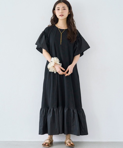 完売！Risley(リズレー) 異素材切替スウェットワンピース Risley（リズレー）の「Risley(リズレー) 異素材切替スウェット