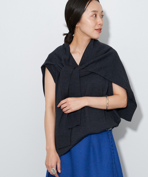 plage（プラージュ） Vネックニット - グレー レディース : ZOZOTOWN