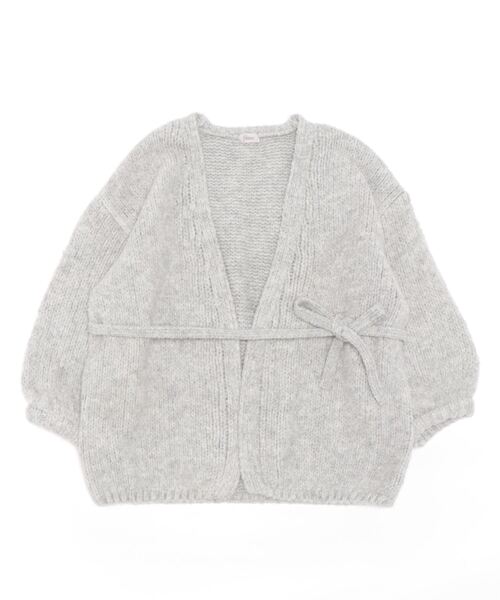 「flower」 ニットカーディガン FREE グレー レディース_画像3