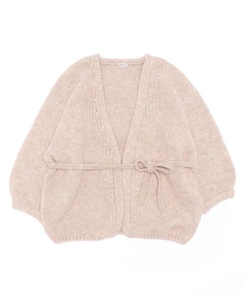 「flower」 ニットカーディガン FREE グレー レディース_画像4