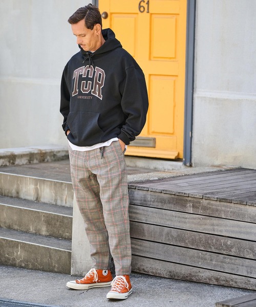 THEOREM パーカー mpa3822-Printed College Hoodie パーカー メンズ 