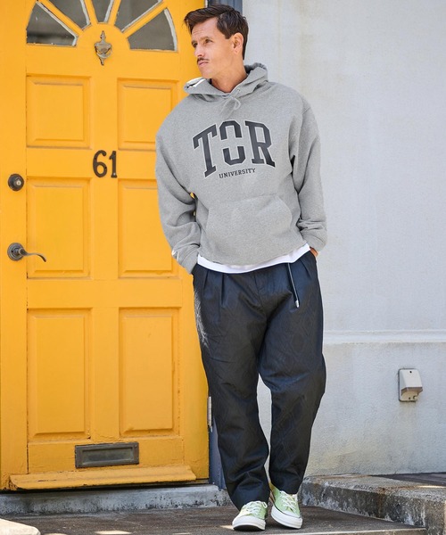 THEOREM パーカー mpa3822-Printed College Hoodie パーカー メンズ 