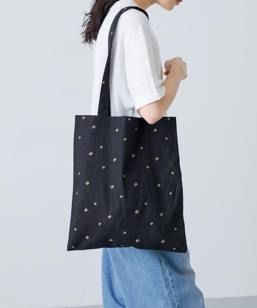 かぐれ トートバッグ 小花刺繍トートバッグ レディース : ZOZOTOWN