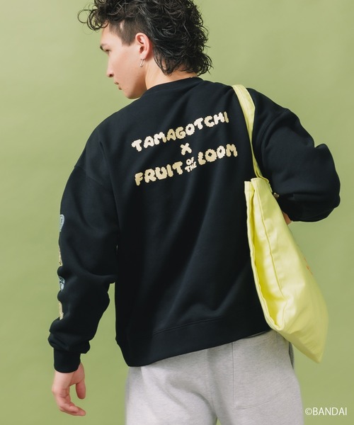 FRUIT OF THE LOOM トレーナー スウェット たまごっち×FRUIT 袖