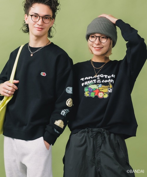 スウェット joakochan様 FRUIT OF THE LOOM トレーナー スウェット たまごっち×FRUIT 袖