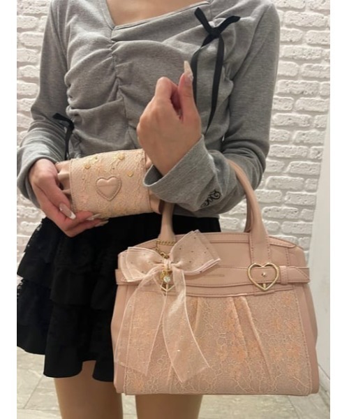 サマンサベガ（Samantha Vega ）/レースハートベルトハンドバッグ Samantha Vega（サマンサベガ） ハンドバッグ レースハートベルト