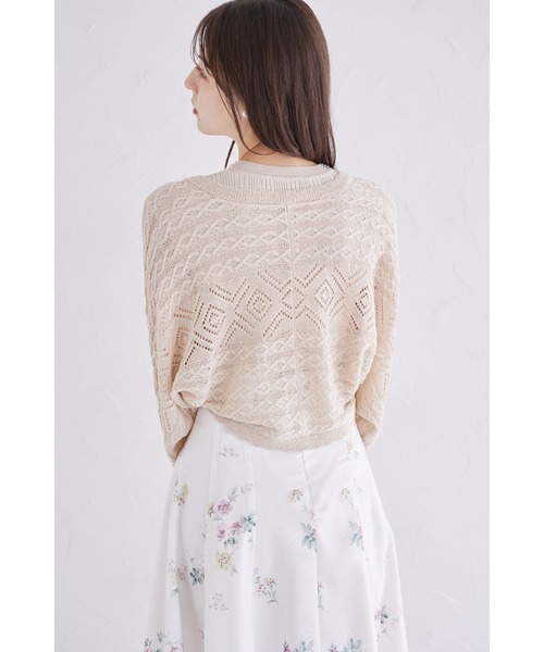 tocco closet（トッコ クローゼット） カーディガン カギ編み