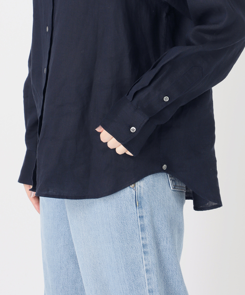 IENA ブラウス シャツ 「追加」ウォッシャブル リネン2WAY