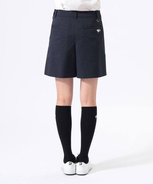 BEAMS GOLF サッカーラップ　キュロット　ネイビー ゴルフスカート BEAMS GOLF】動きやすいうえに可愛さ120％なスカート見え