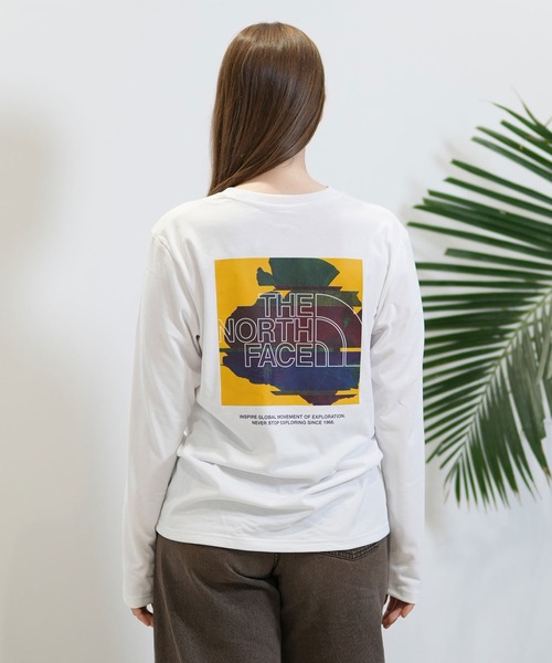 【ほぼ未使用】THE NORTH FACE 長袖カットソー 100 THE NORTH FACE 「THE FACE」 長袖カットソー M ブラック