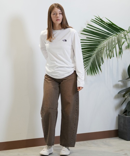 【ほぼ未使用】THE NORTH FACE 長袖カットソー 100 THE NORTH FACE 「THE FACE」 長袖カットソー M ブラック