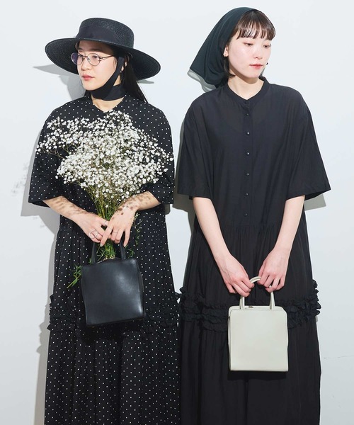 美品 fig London フィグロンドン 袖プリーツ コットン ワンピース 美品 fig London フィグロンドン 袖プリーツ コットン