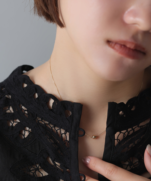 ネックレス 「WEB限定」5mmボール40cmネックレス K10 レディースの画像
