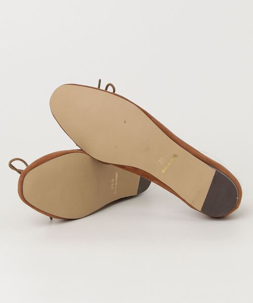 「Boisson Chocolat」 バレエシューズ 23.5cm ブラウン レディース