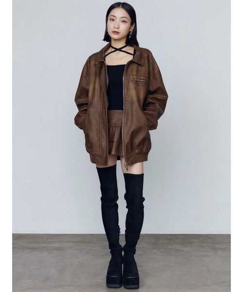 EMODA（エモダ） ブーツ スクエアフィットロングブーツ レディース