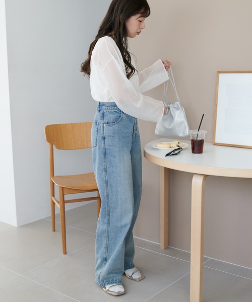 「DISCOAT」 長袖ニット FREE ベビーピンク レディース_画像3