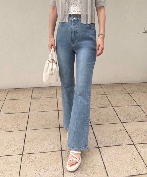 NICE CLAUP♡ブーツカットデニム Sサイズ one after another NICE CLAUP 「one CLAUP」 加工ブーツカット