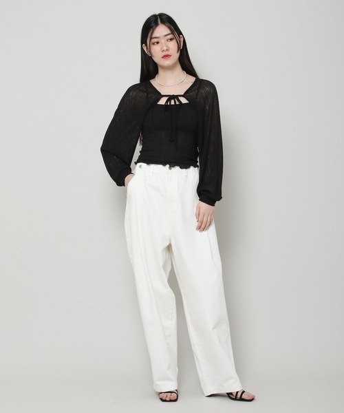 「ALAND」 ボレロ FREE グレー レディース_画像3