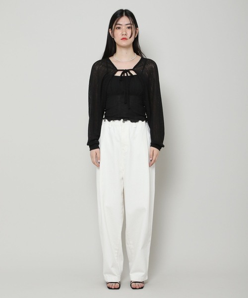 「ALAND」 ボレロ FREE グレー レディース_画像5