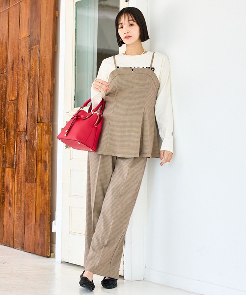 VIS（ビス） スラックス パンツ 「美easy」ウーリッシュワンタック