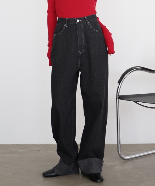 「hellam」 デニムパンツ SMALL インディゴブルー レディース