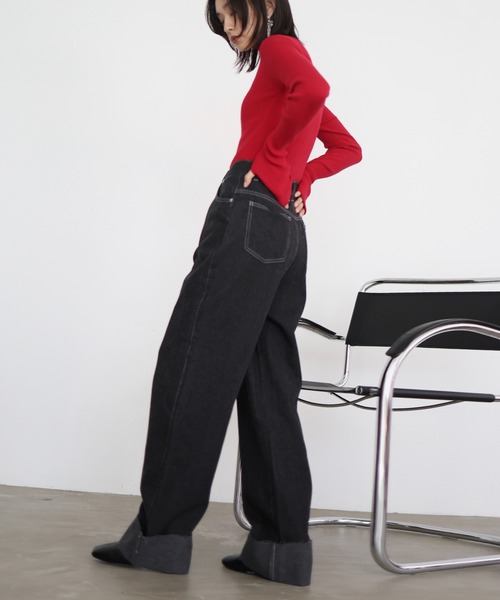 「hellam」 デニムパンツ SMALL インディゴブルー レディース